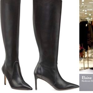 Stuart Leather Stiletto Boots